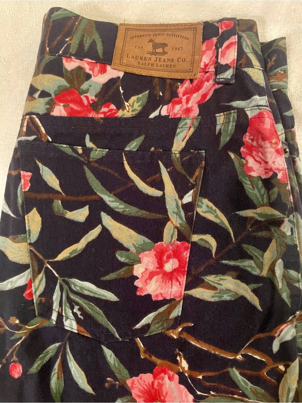 Vintage Lauren Jeans Co. (Ralph Lauren) Floral Capri Crop Pants (New)